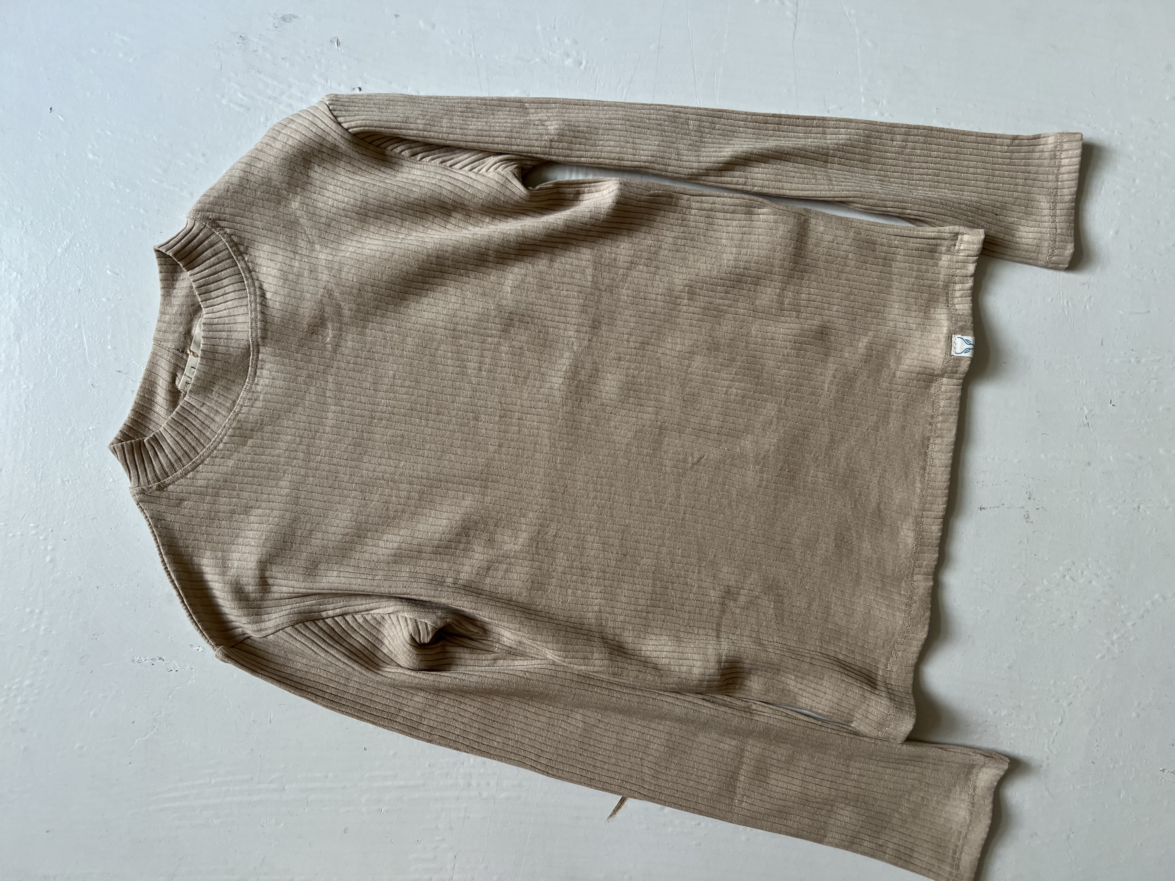 بلوز کبریتی یقه ایستاده رنگ کرمی