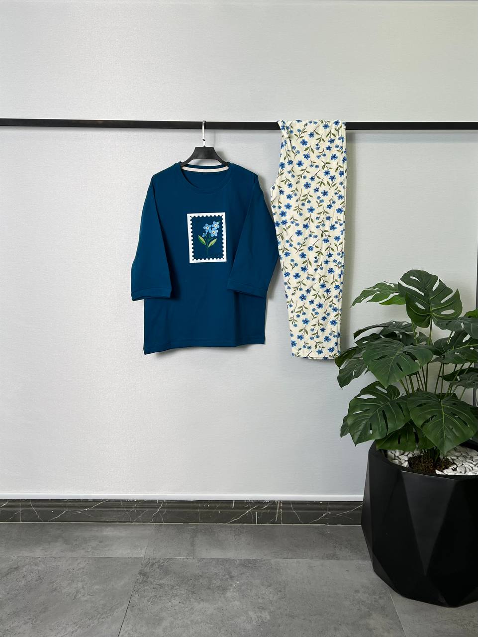 ست بلوز شلوار نخ و پنبه زنانه