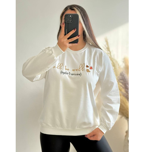 بلوز دورس نخ پنبه زنانه سفید تنخور شیک و پرفروش