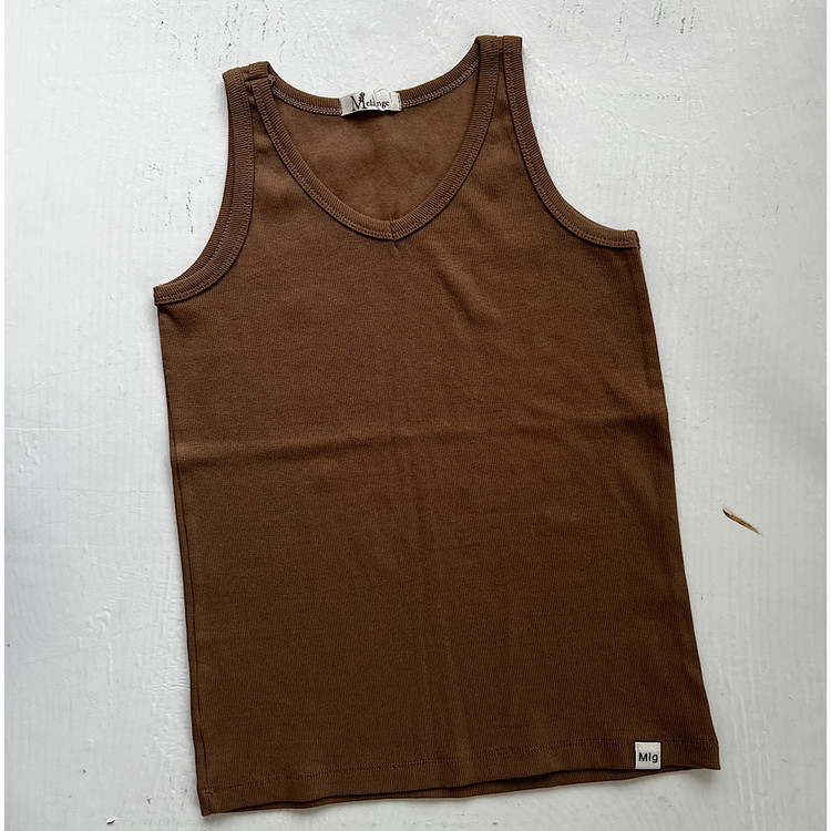 تاپ یقه هفت کبریتی زنانهرنگ قهوه ای