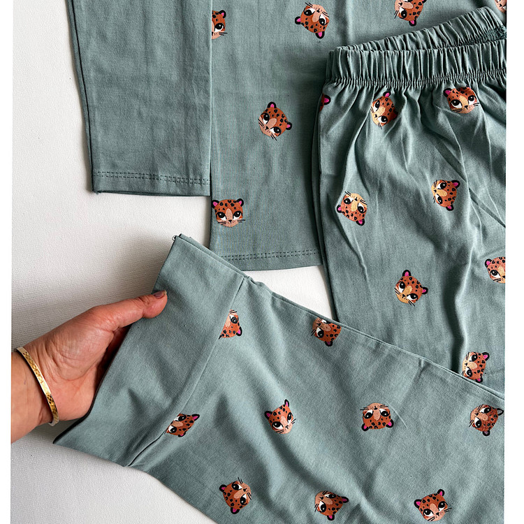 بلوز شلوار ست راحتی زنانه نخ پنبه دمپا شلوار آزاد