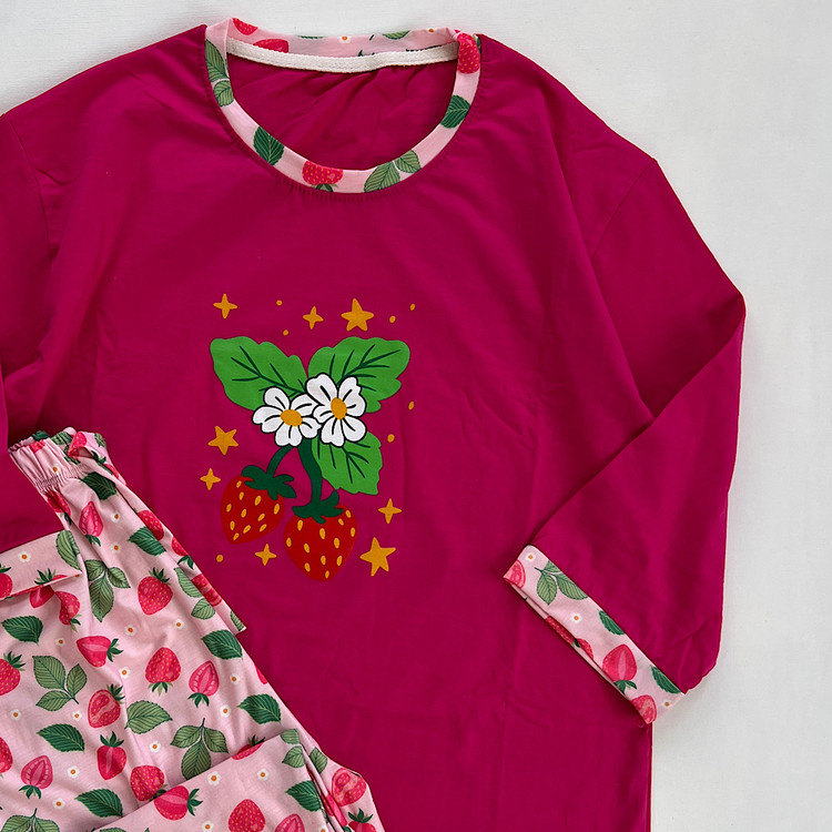 ست راحتی زنانه نخی