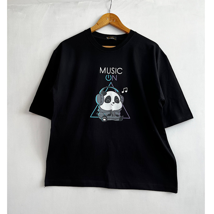 تیشرت باکسی نخ و پنبه زنانه درجه یک با بهترین پارچه و کیفیت تضمینی